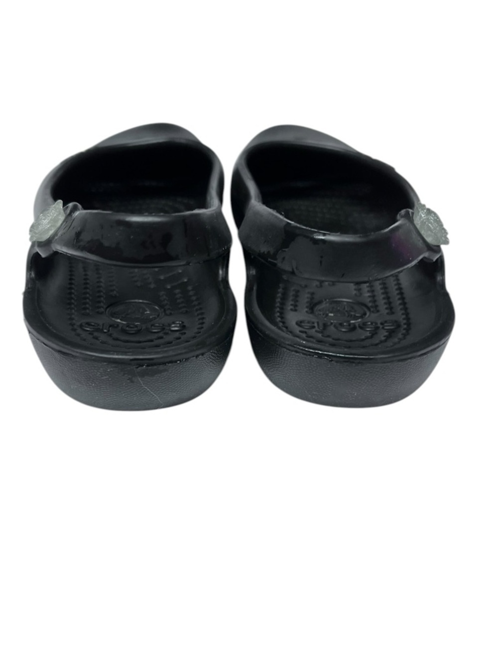 Crocs women sandals shoes size 6 black - Picture 5 of 8